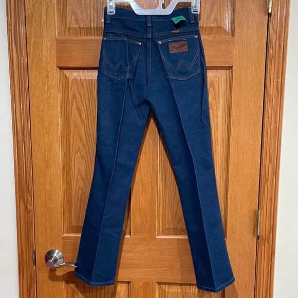 VINTAGE WRANGLER Prewashed Straight Leg Boys 14 Slim Blue Denim Jeans NWT NEW